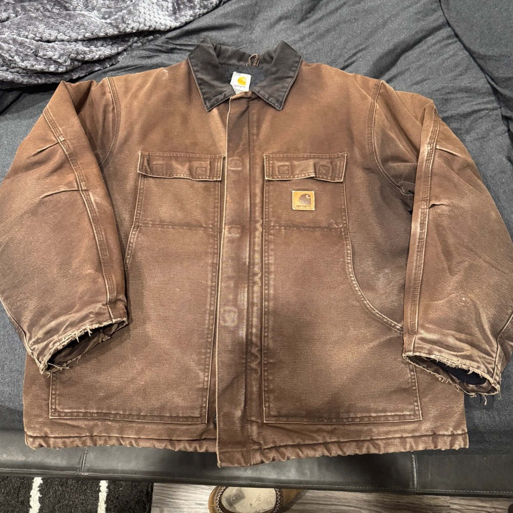Carhartt Brown Vintage Heavyweight Chore Jacket